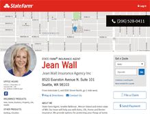 Tablet Screenshot of jeanwallinsurance.com